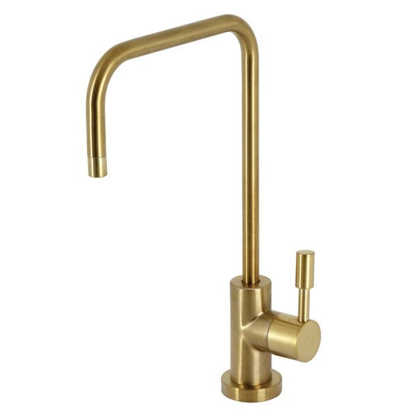 Kingston Brass SingleHandle Water Filtration Faucet, Brushed Brass KS6197DL